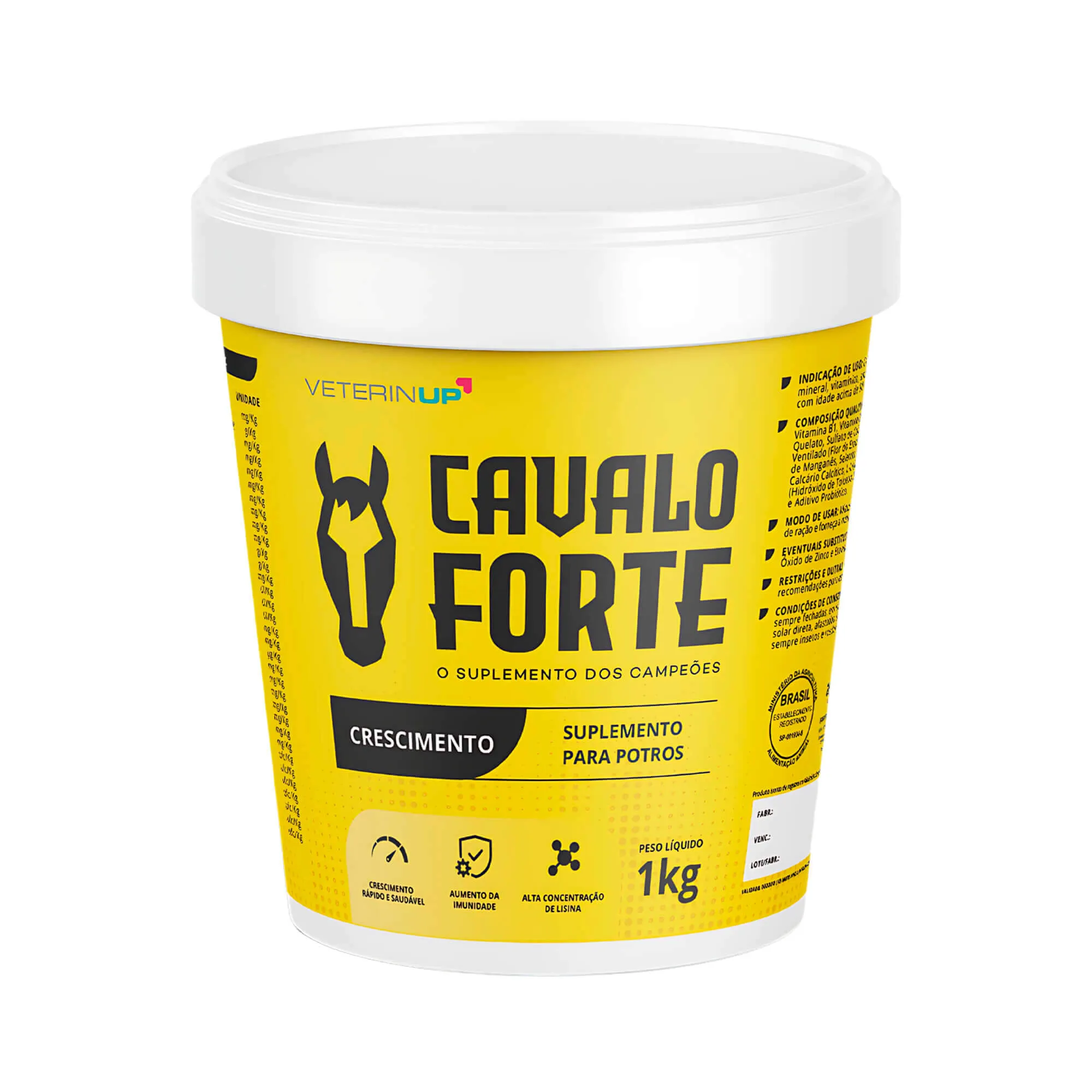 Suplemento Cavalo Forte Crescimento 1kg para Potros