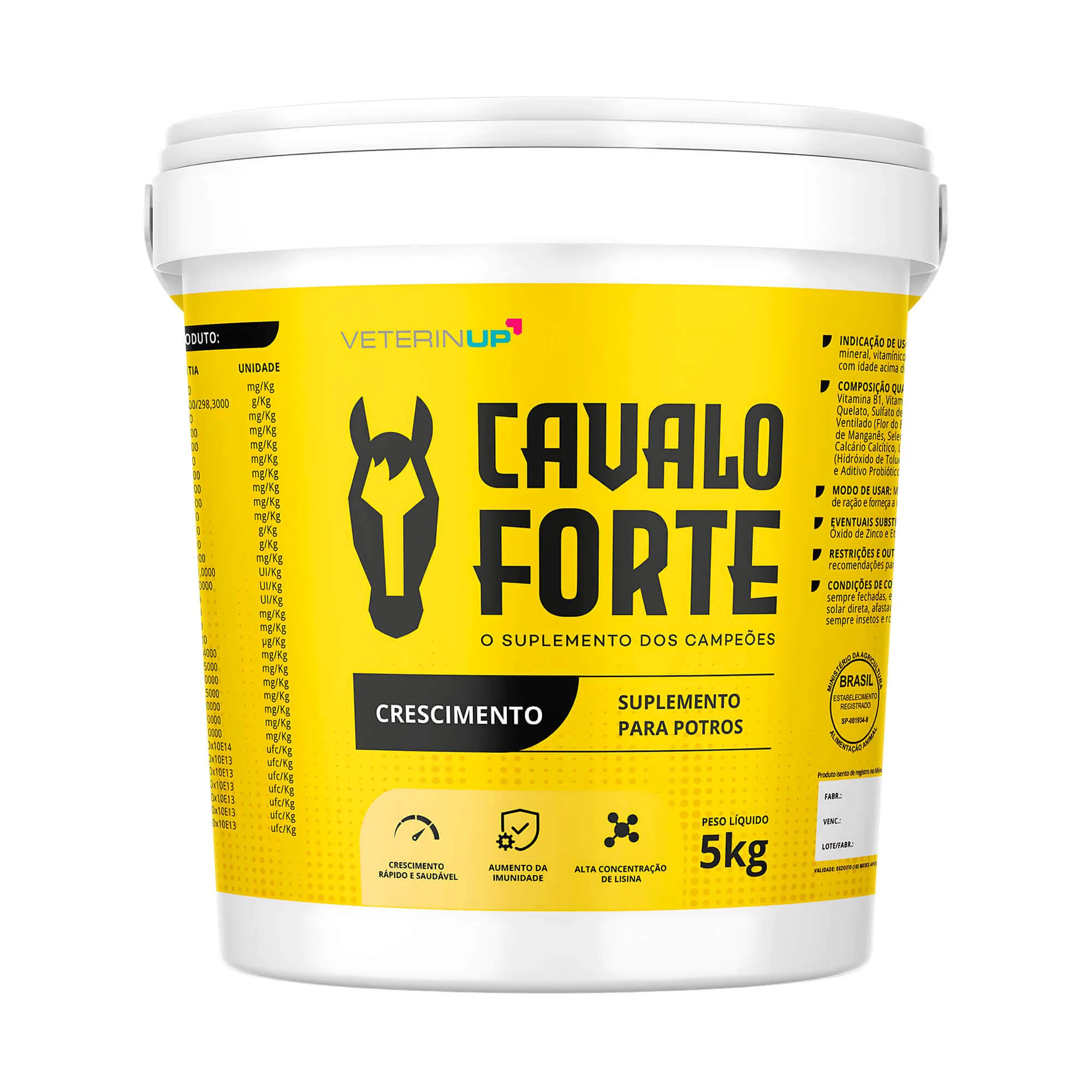 Suplemento Cavalo Forte Crescimento 5kg para Potros