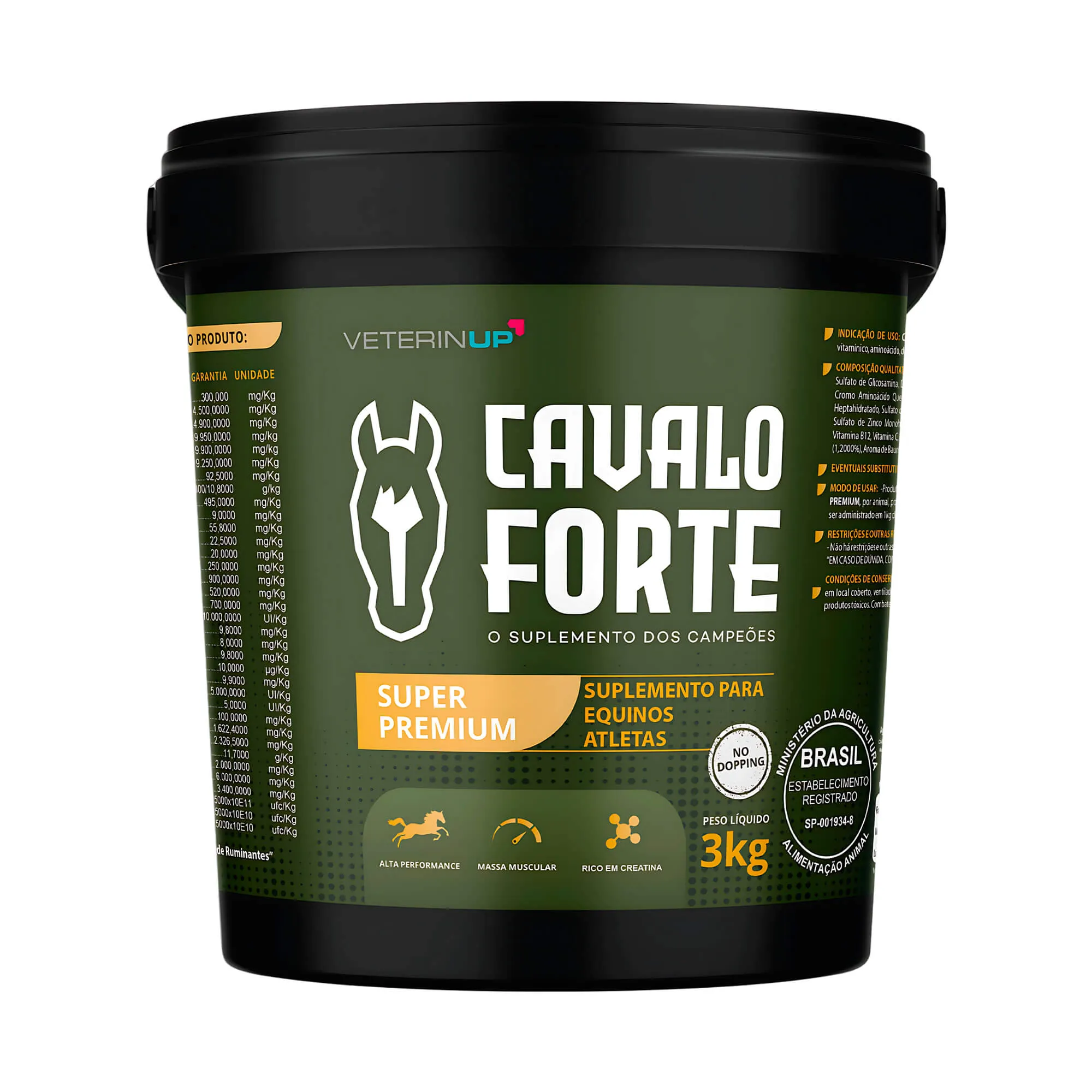Suplemento Cavalo Forte Super Premium 3kg para Equinos