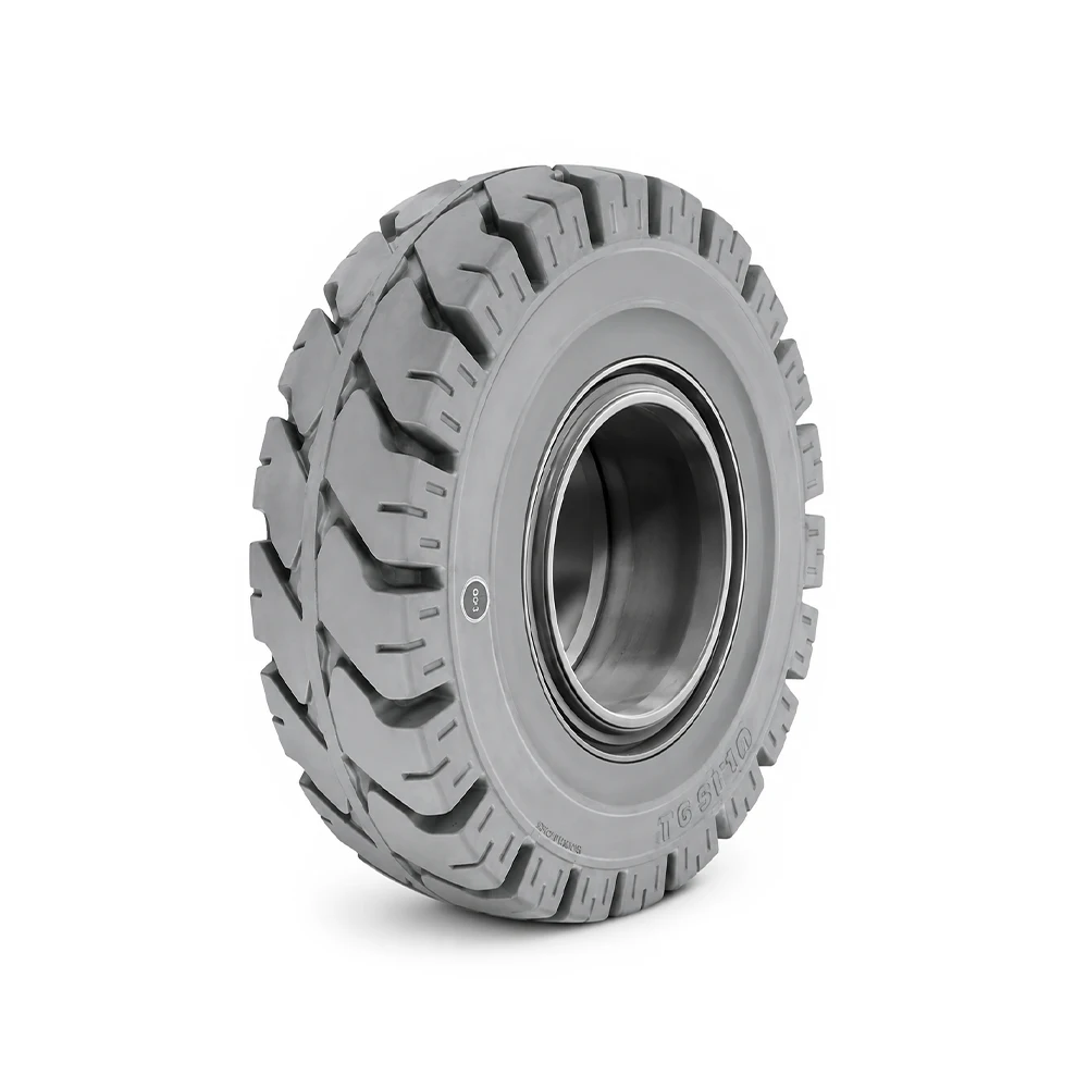 Pneu 300-15 Unisol Eco-Line X Maciço Branco
