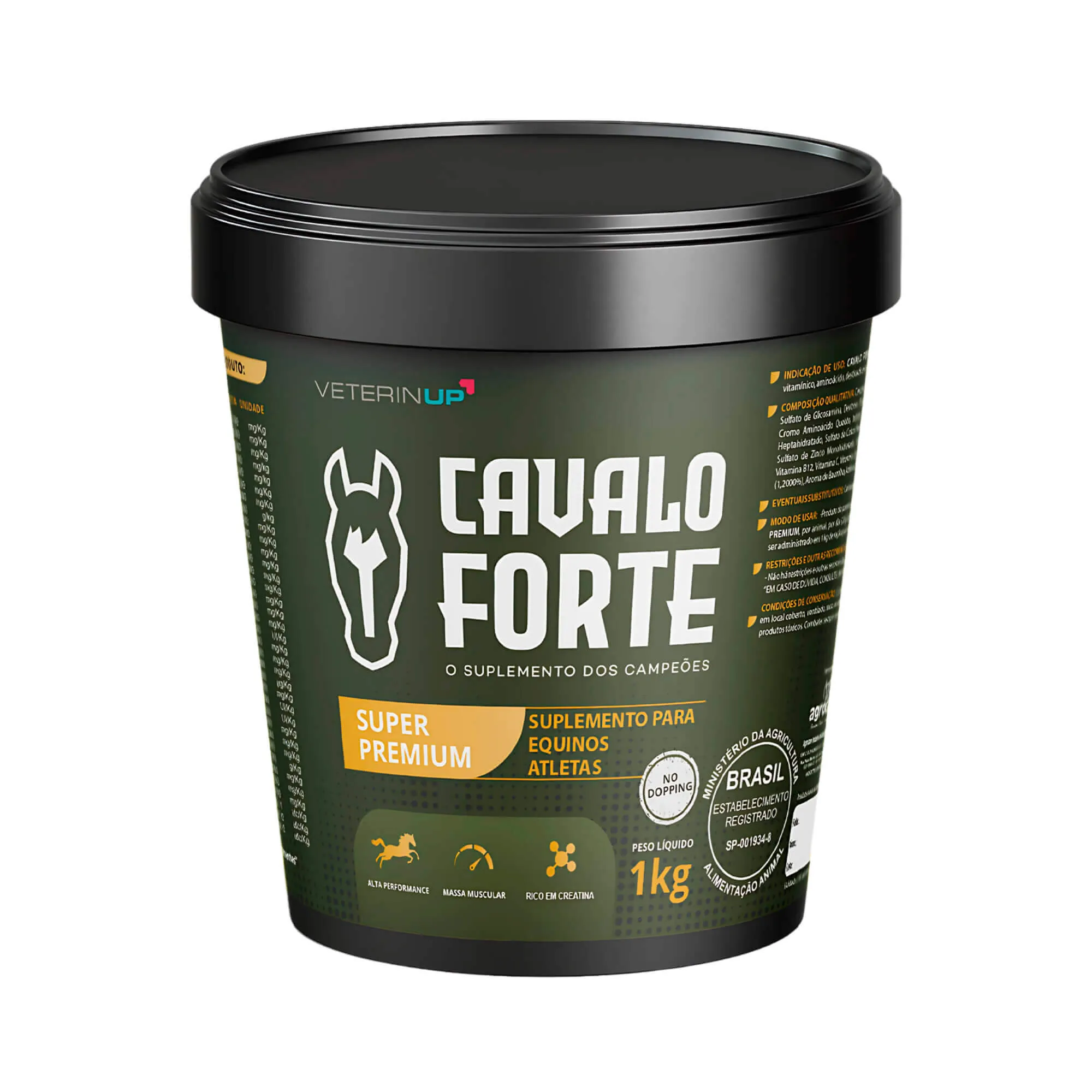 Suplemento Cavalo Forte Super Premium 1kg para Equinos