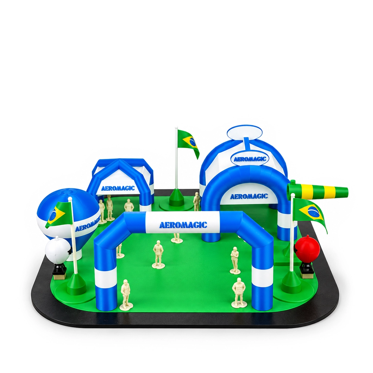 Maquete de Evento de Balonismo com Estruturas 3D