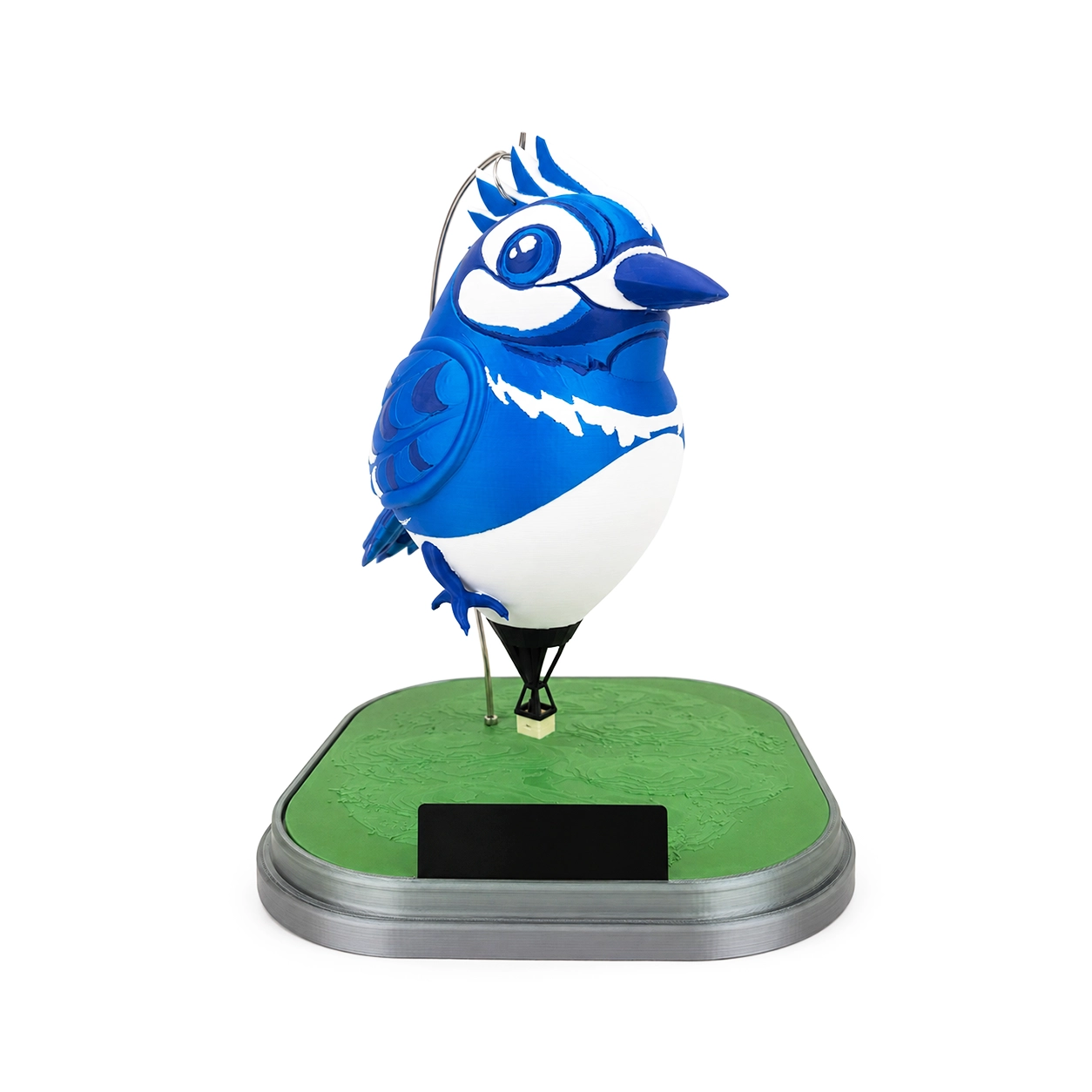 Miniatura Balão Special Shape Pássaro Azul com Base