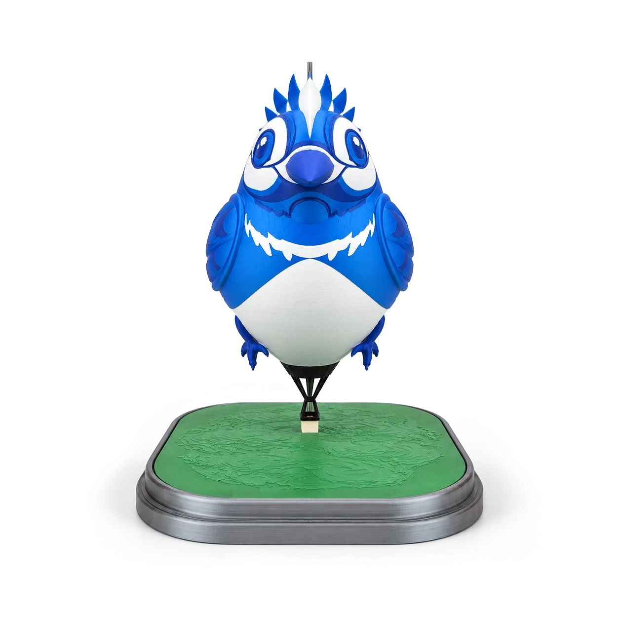 Miniatura Balão Special Shape Pássaro Azul com Base