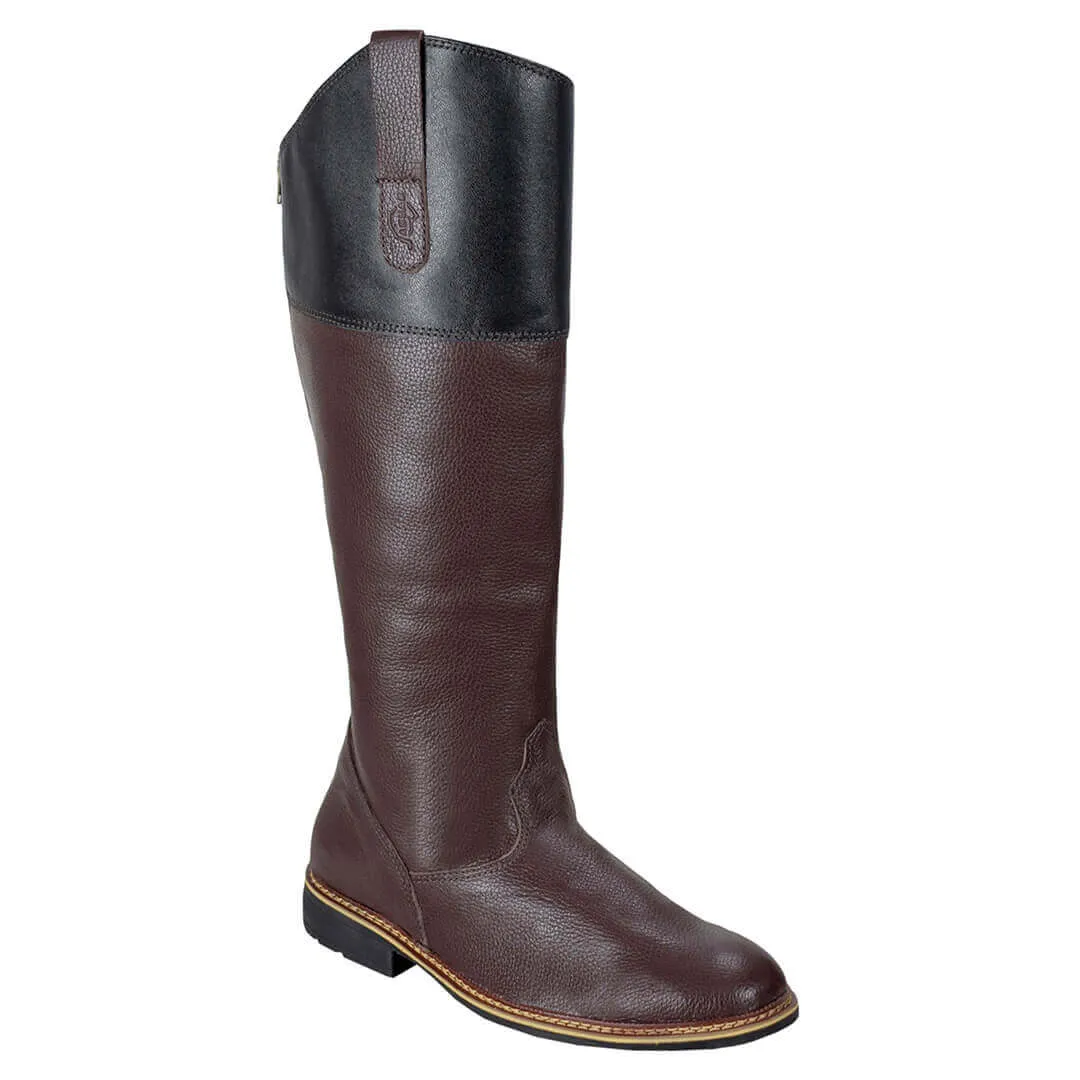 Bota de Montaria Jaguar Marrom com Zíper Traseiro