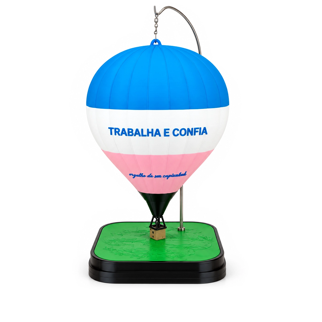 Miniatura de Balão de Ar Quente Trabalha e Confia