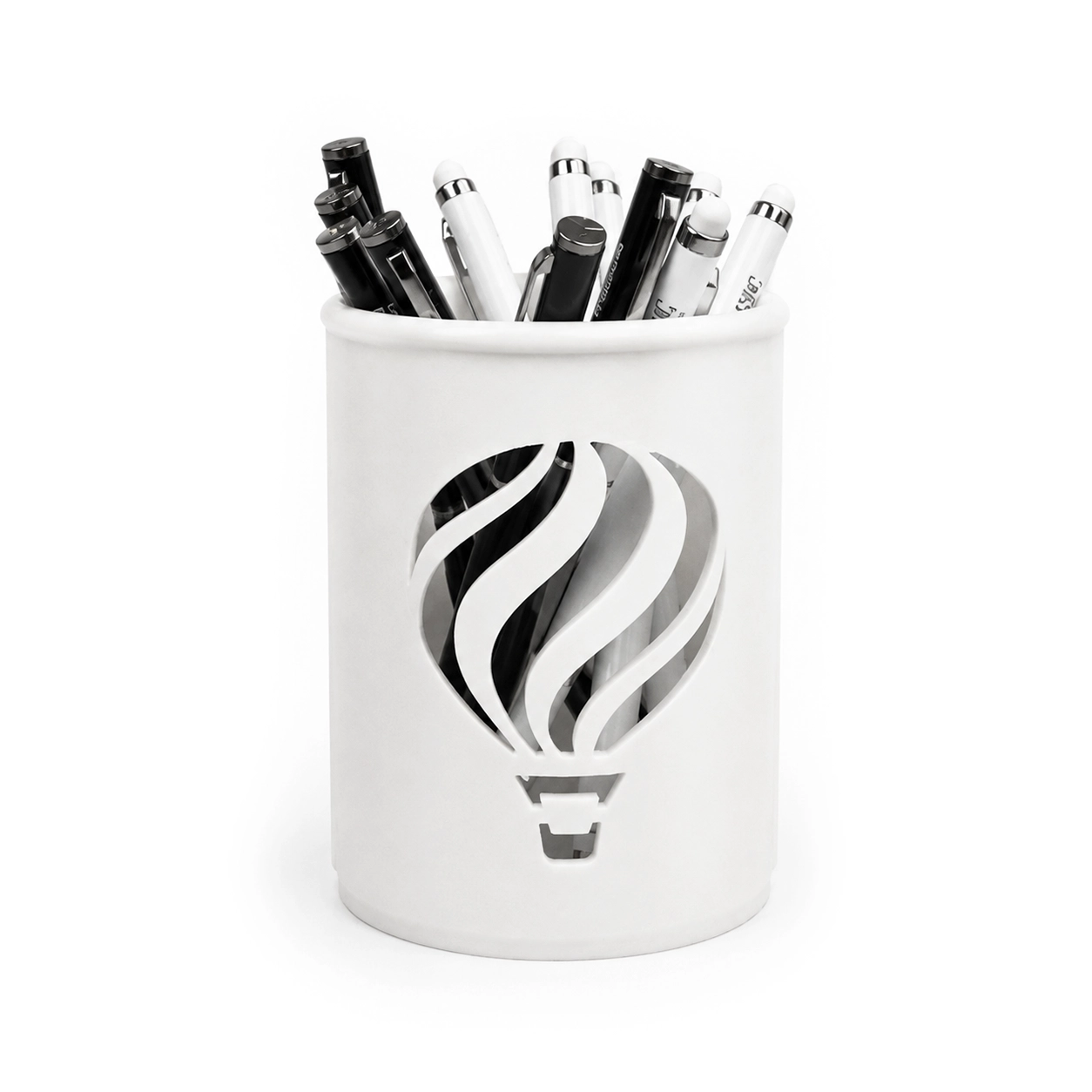Porta Canetas Organizador de Mesa Balão Branco