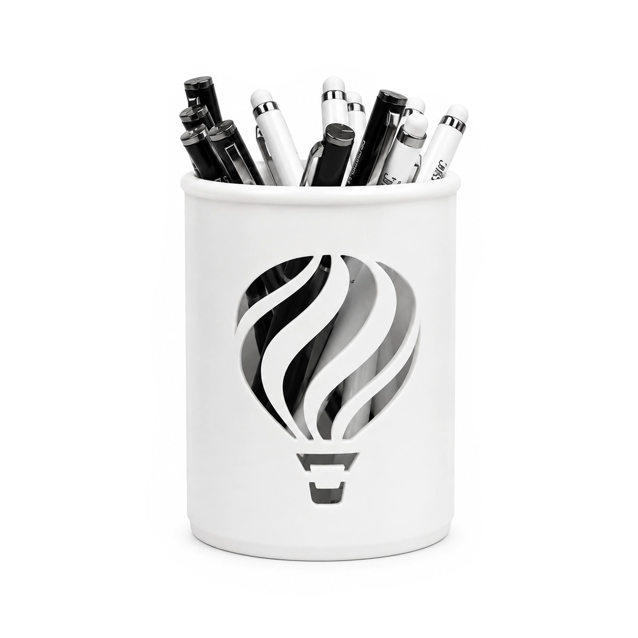 Porta Canetas Organizador de Mesa Balão Branco
