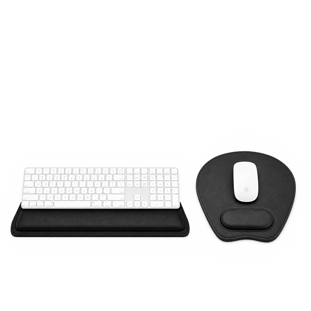 Kit Mouse Pad e Apoio de Teclado Organizador de Mesa -