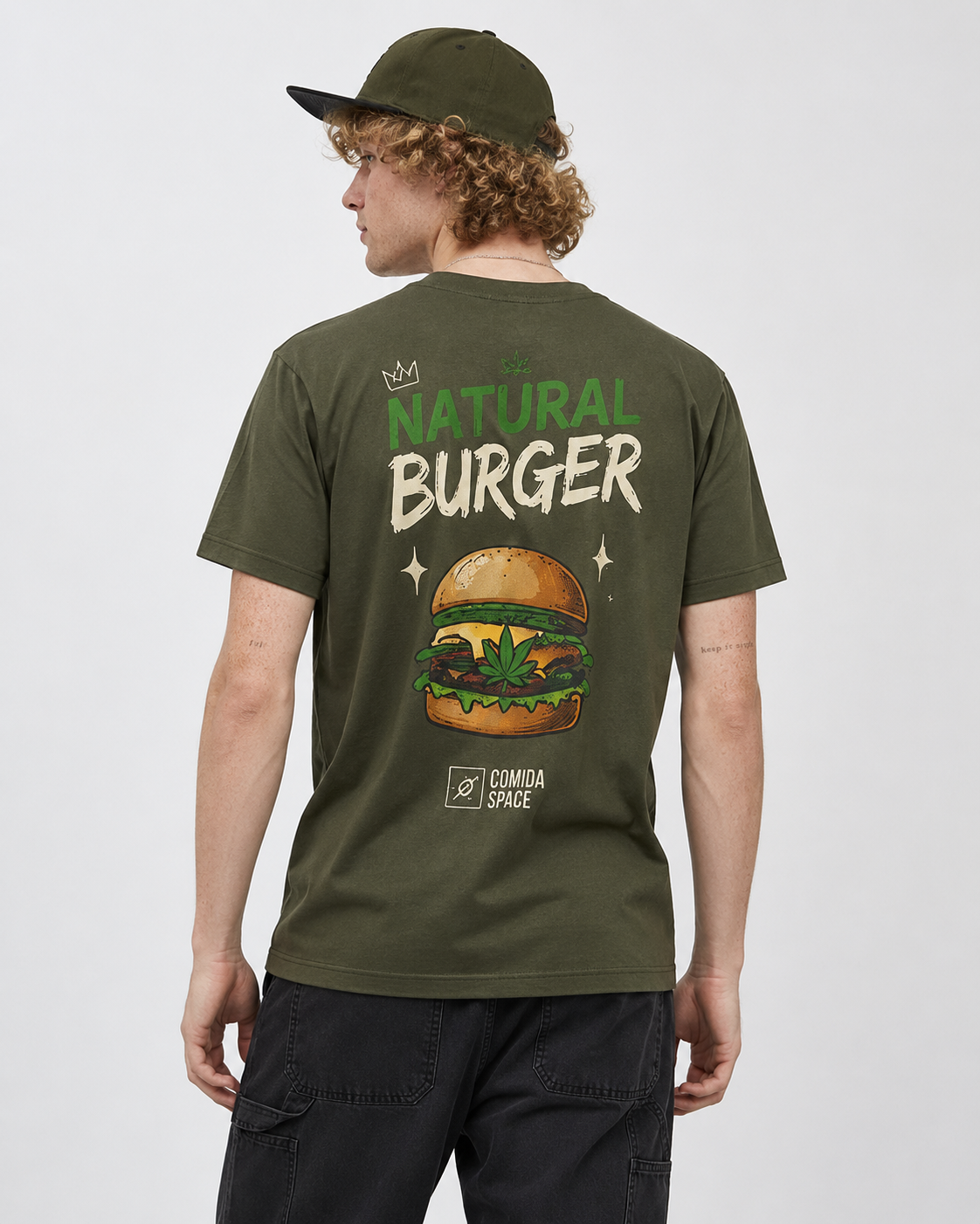 Camiseta Algodão Pima Peruano Estampa Natural