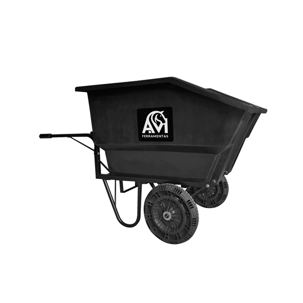 Carrinho de Mão Escamoteável 250L para Haras